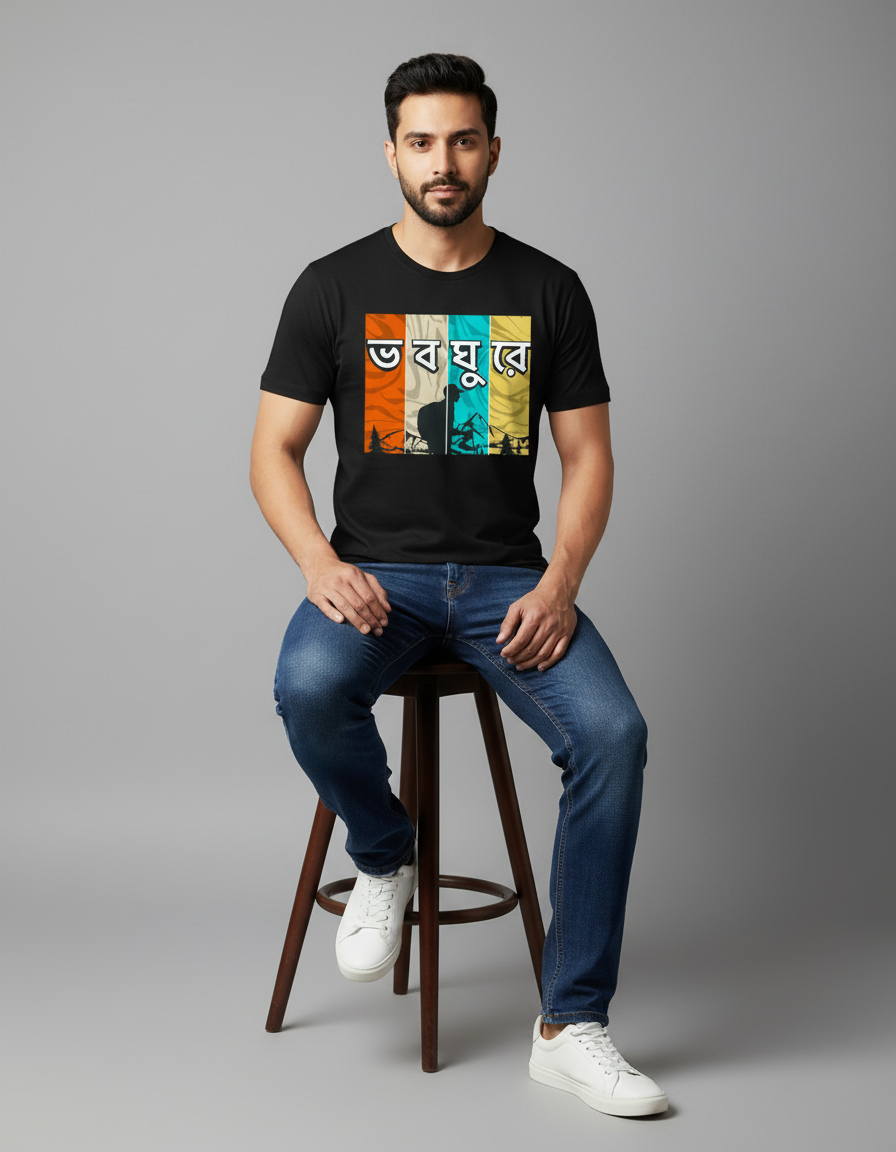 Bhoboghure Bengali Unisex T-shirt | Travel Inspired Casual Tee