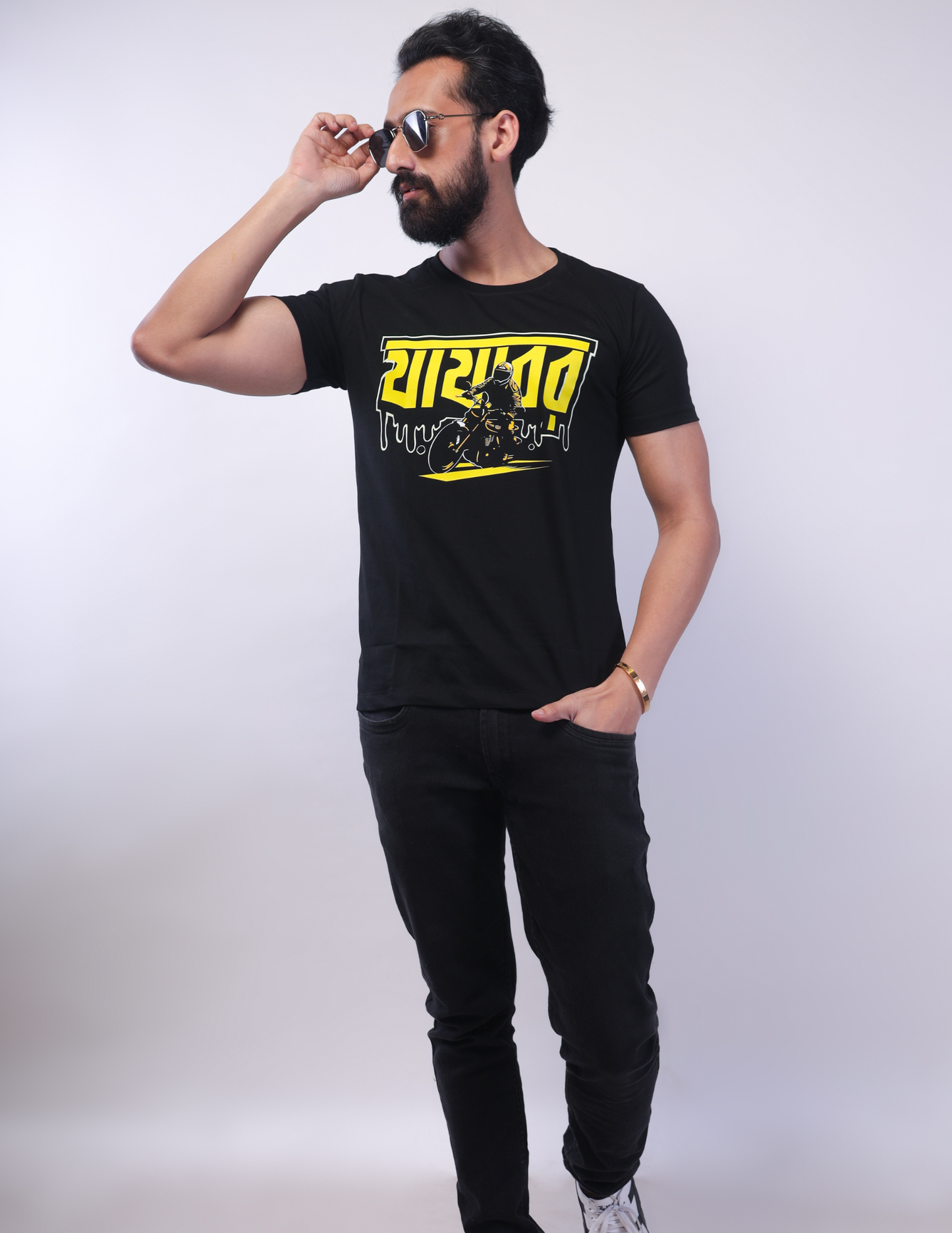 Jajabor  Graphic T-Shirt – Bengali Biker Travel Tee